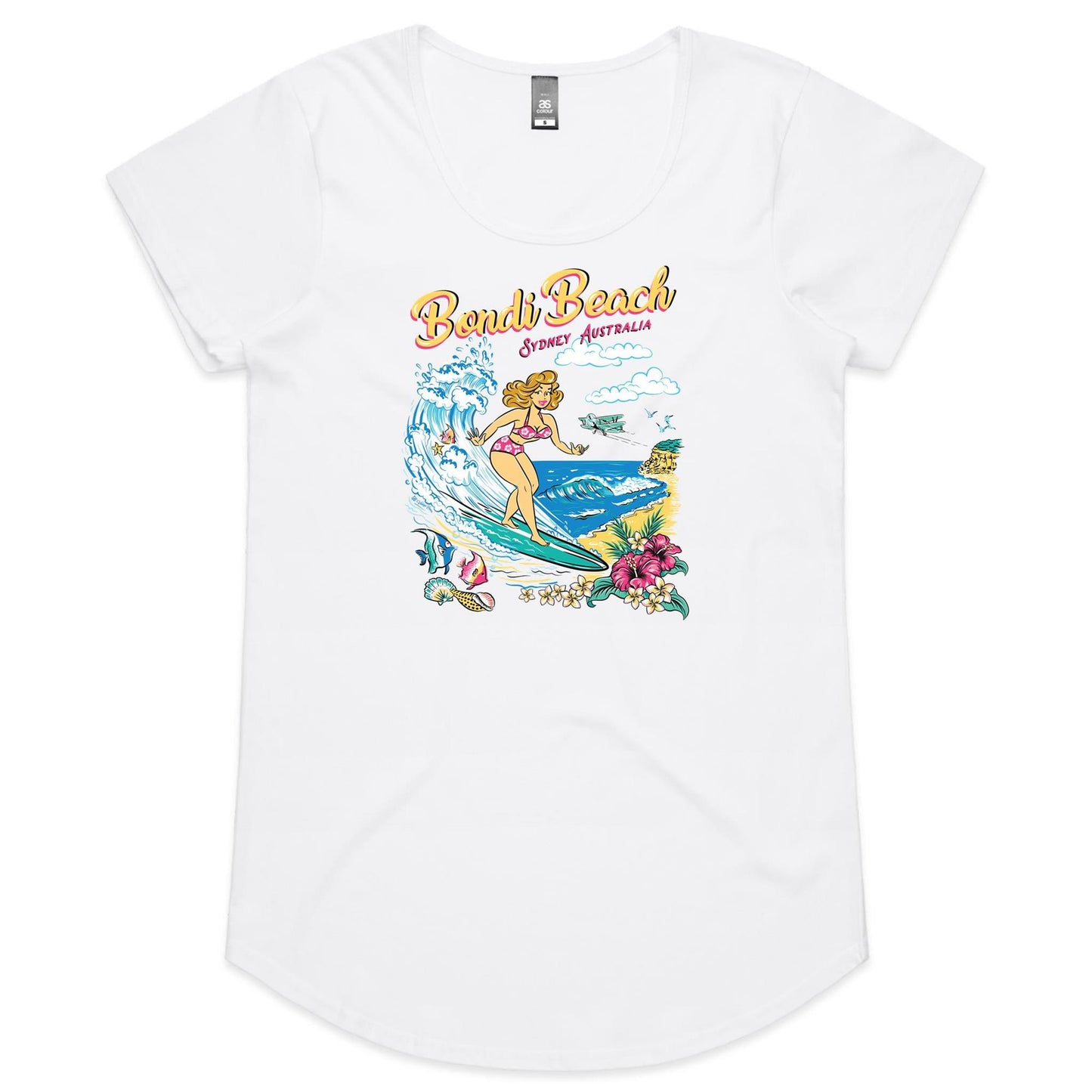 Bondi Beach - Ladies Scoop Neck T-Shirt
