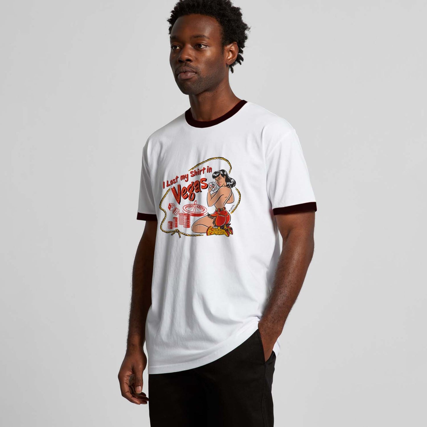 I Lost my Shirt in Vegas - Unisex Ringer T-shirt