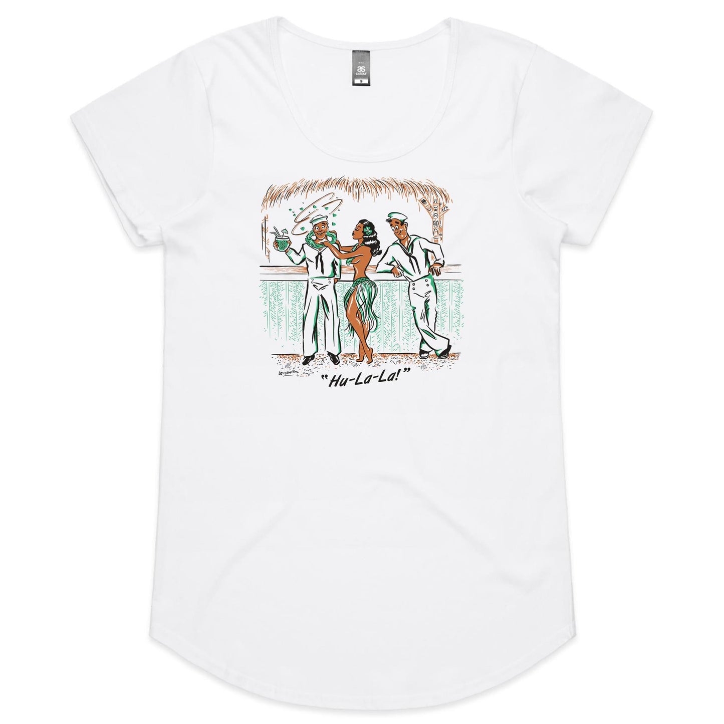 Hu-La-La! - Ladies Scoop Neck T-Shirt