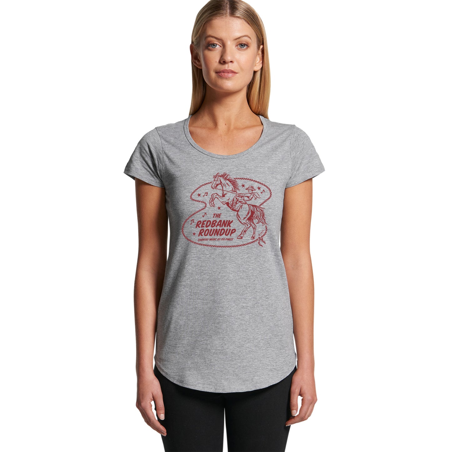 Redbank Roundup - Ladies Scoop Neck T-Shirt