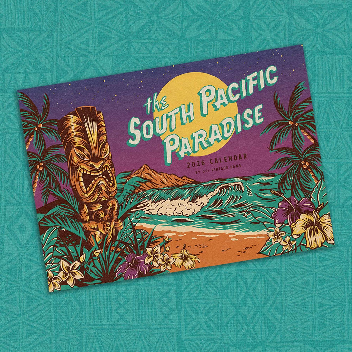 2026 South Pacific Paradise Tiki Calendar