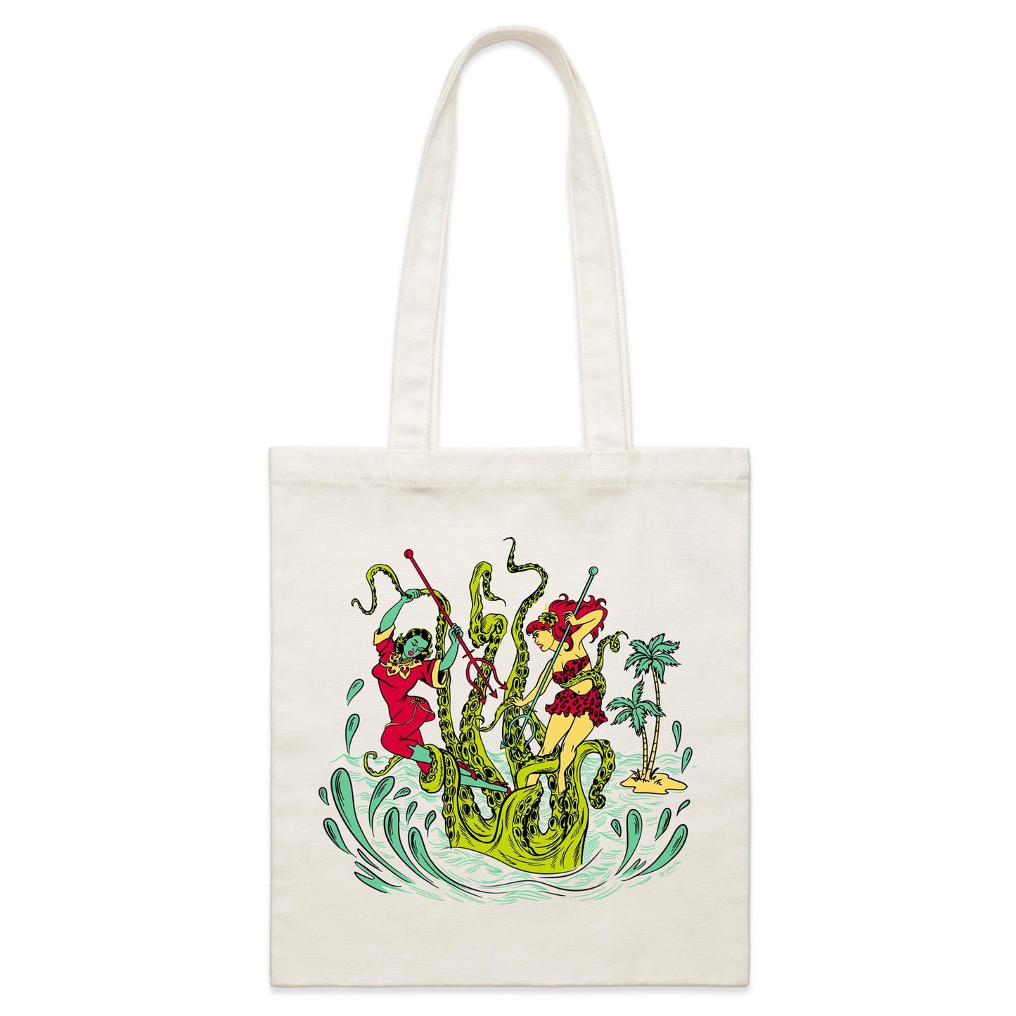 Battle of the Kraken - Tote Bag