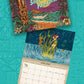 South Pacific Paradise calendar on a teal background