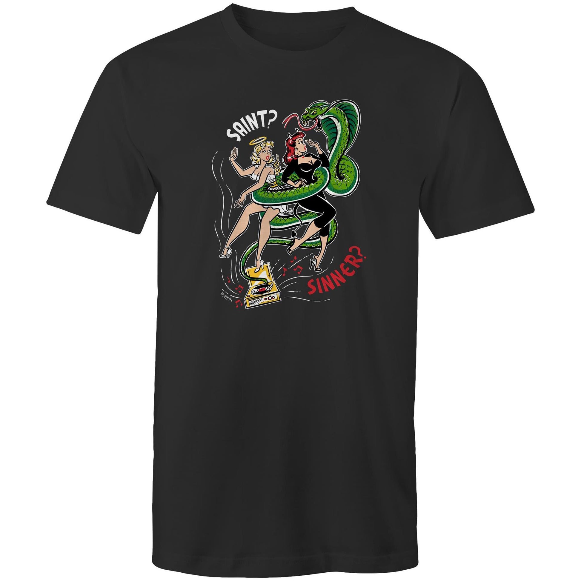 Sinner not a SAint Unisex t-shirt in black