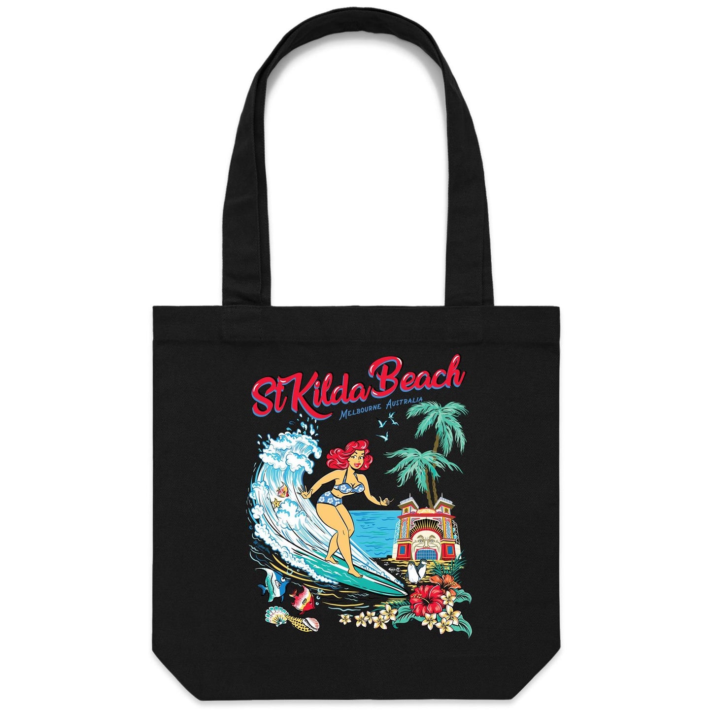 St.Kilda Beach - Canvas Tote Bag
