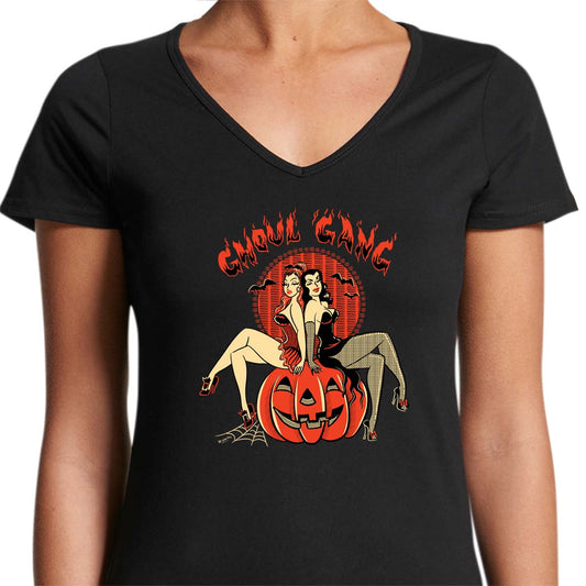 Ghoul Gang - Ladies V-Neck T-Shirt