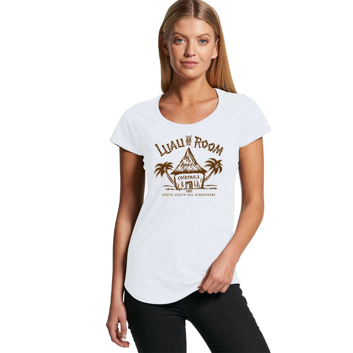 Luau Room - Ladies Scoop Neck T-Shirt