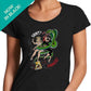 Sinner not a Saint  - Ladies Scoop Neck T-Shirt (Black)