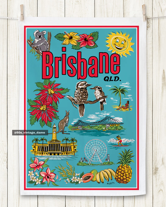 Brisbane Souvenir Teatowel