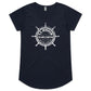 SS Minnow ladies navy scoop neck tee shirt