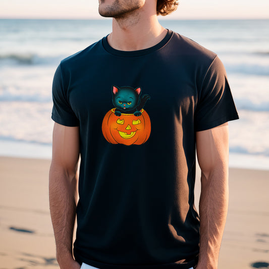Pumpkin Kitty - Unisex T-Shirt