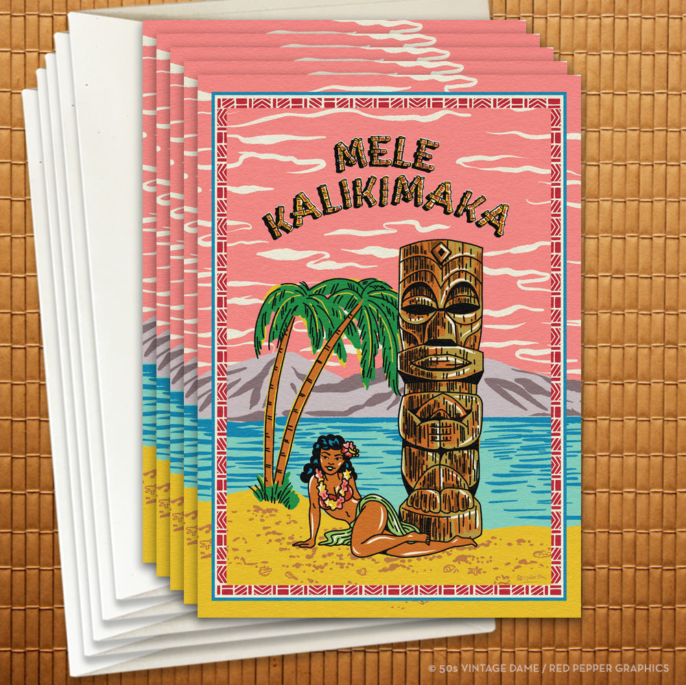 Mele Kalikimaka Christmas Card - 5 pack