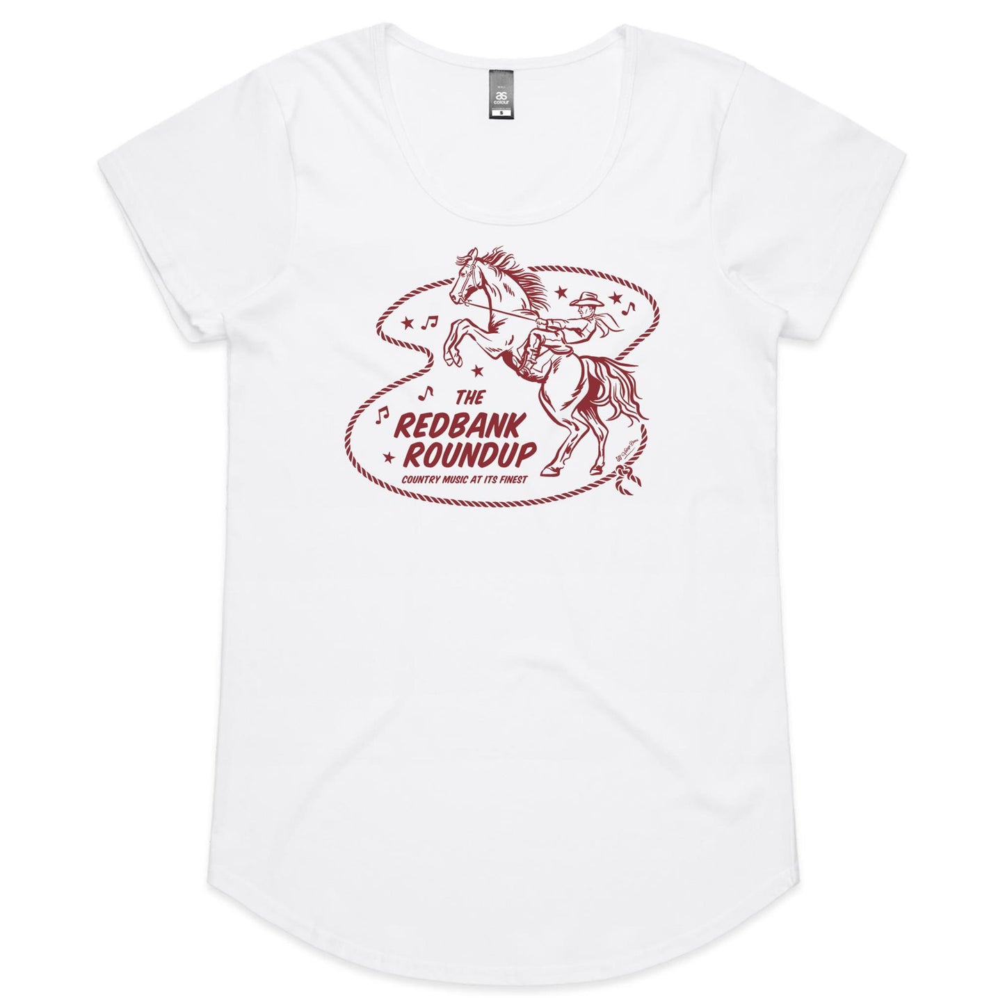 Redbank Roundup - Ladies Scoop Neck T-Shirt