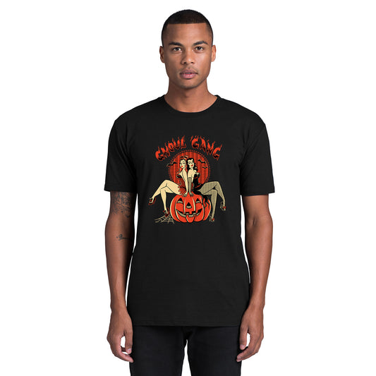 Ghoul Gang witchy black halloween pinup tee shirt