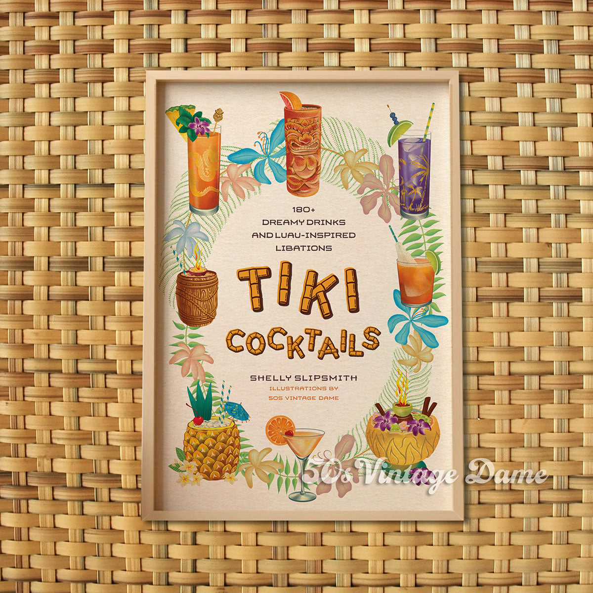 Tiki Cocktails - A4 poster print