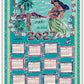 2027 Tiki Calendar teatowel