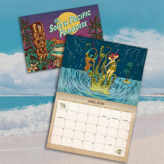2026 South Pacific Paradise Tiki Calendar