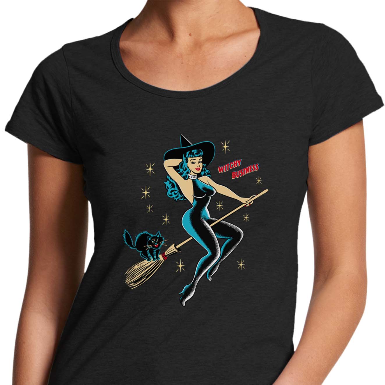 Witchy Business - Ladies Scoop Neck T-Shirt