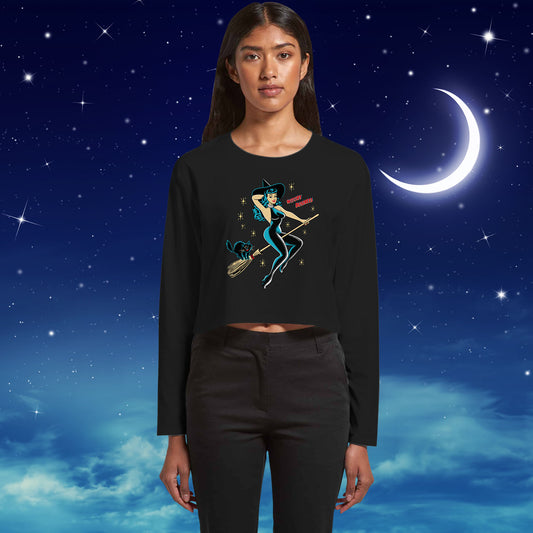 Witchy Business - Ladies Long Sleeve Crop Tee