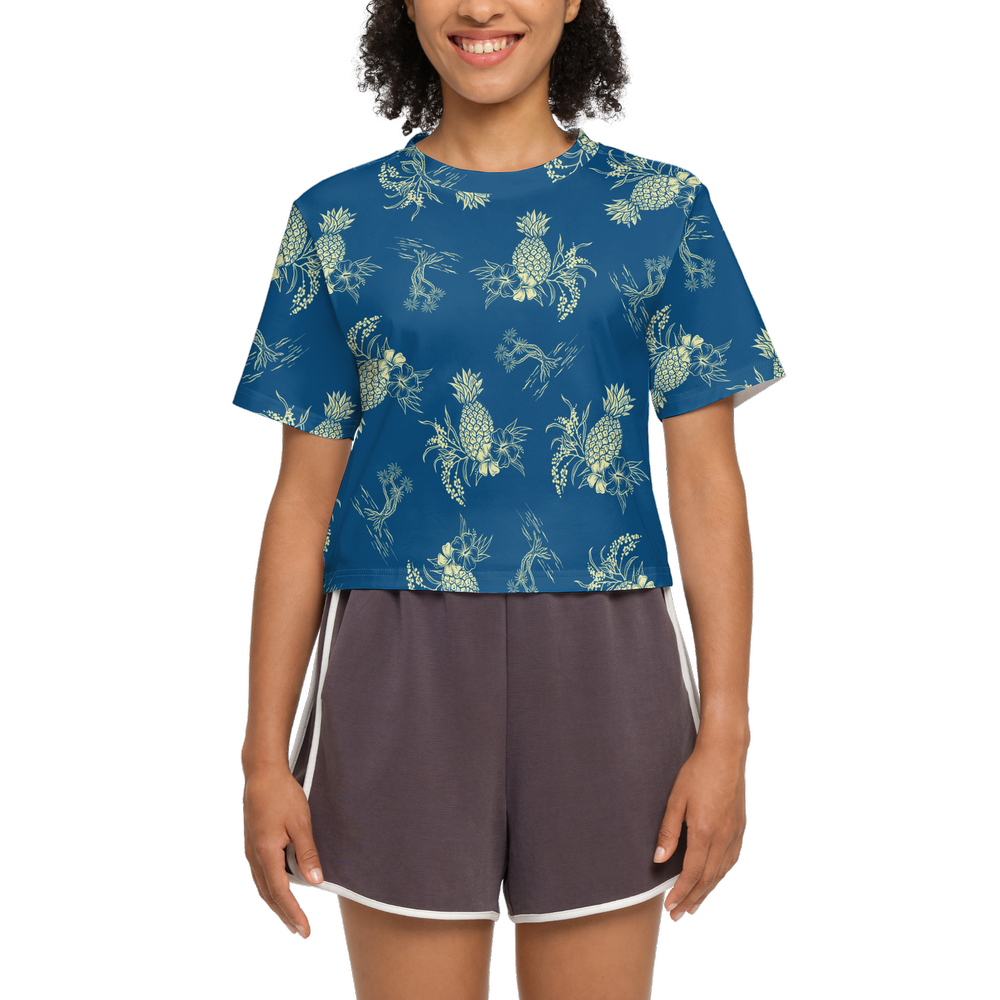 FNQ Pineapples - Women’s Short Sleeve Cropped T-Shirt