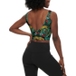 Jungle Cheetah - Women’s Longline V-Shape-Back Sports Bra