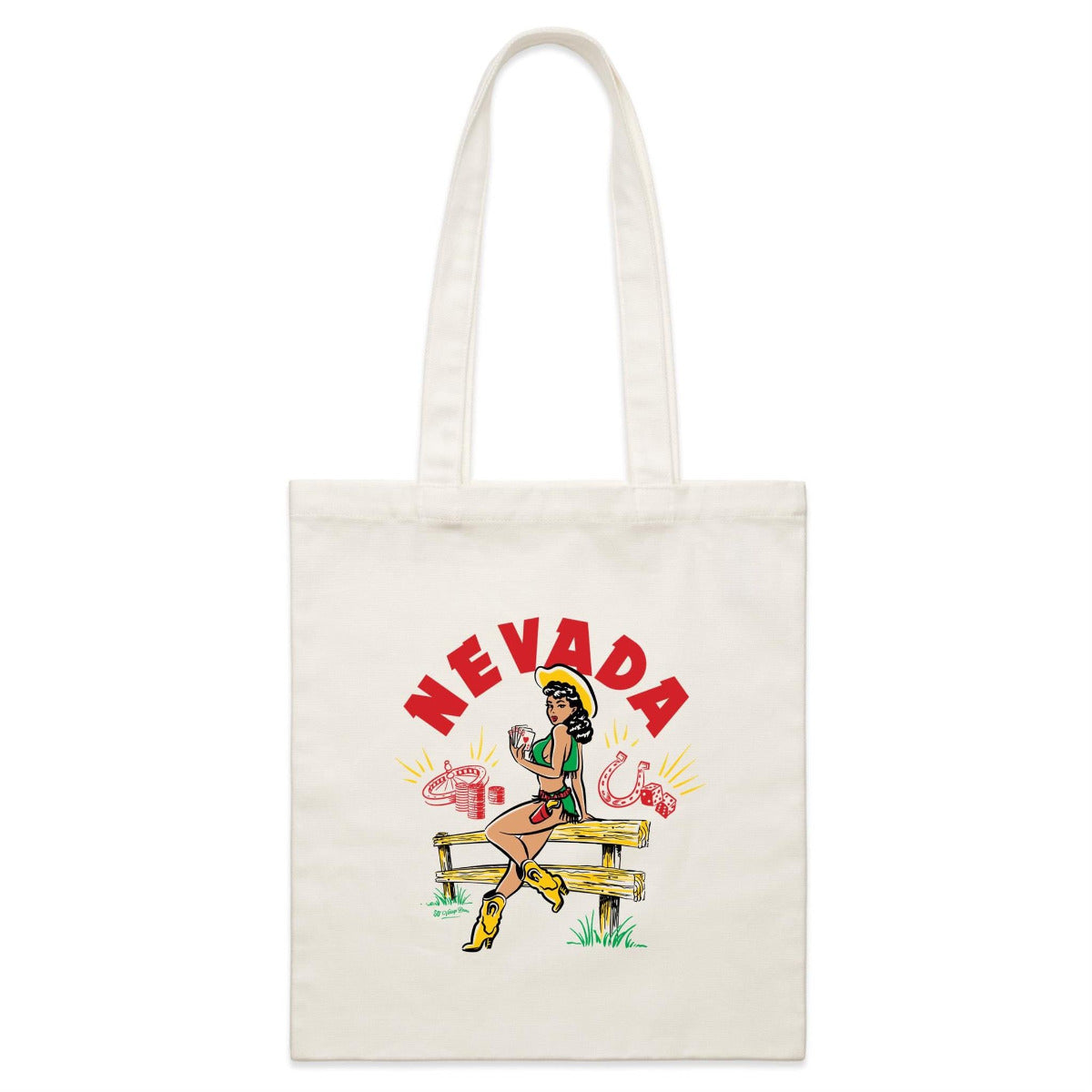 Nevada Vintage souvenir tote bag