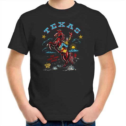 Vintage Texas Wild West Cowboy tee shirt for children